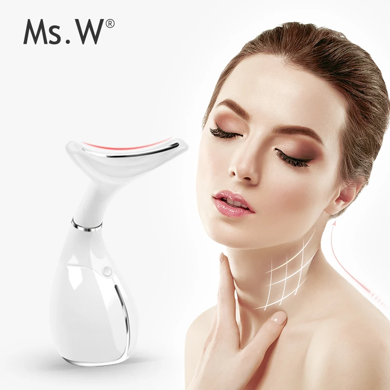 

2019 Top selling Korea skin care portable face wrinkle remover neck lifting device, White +silver