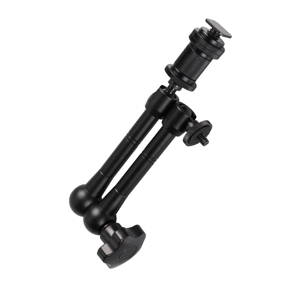 

Jinyu 11'' Articulating Camera Magic Arm For Canon Flash LCD Monitor Video Recorder Camcorder Light Stand, : black