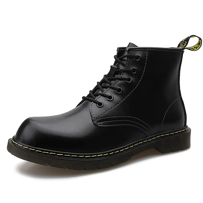 

Martin boots men's new 6-hole retro soft leather short boots British style lace-up boots