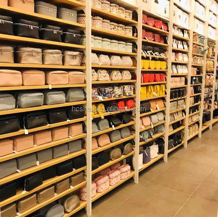 Fashion Modern Wooden And Metal Daiso Display Stand Miniso Display Rack