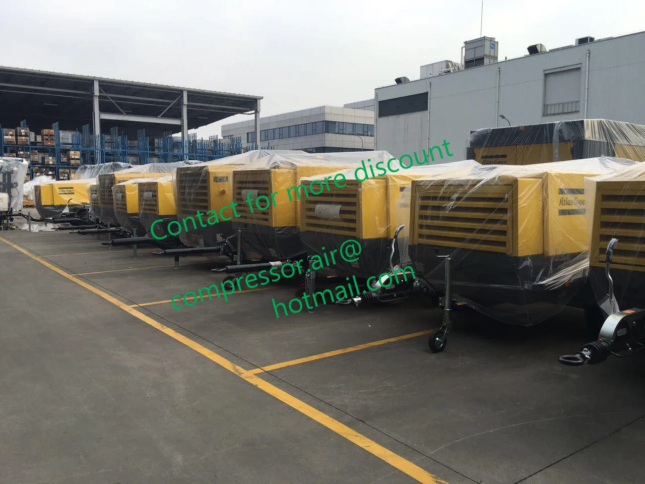 Atlas Copco Xas 486 E Xas486 E Xas486e Electric Portable Compressors