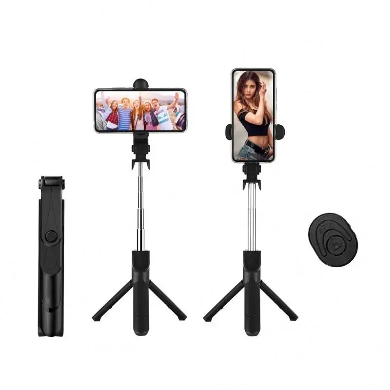 

led 4.0 Mobile Phone Adjustable Flexible Selfie Stick Self-timer Pole Video Camera Tripod Stick
