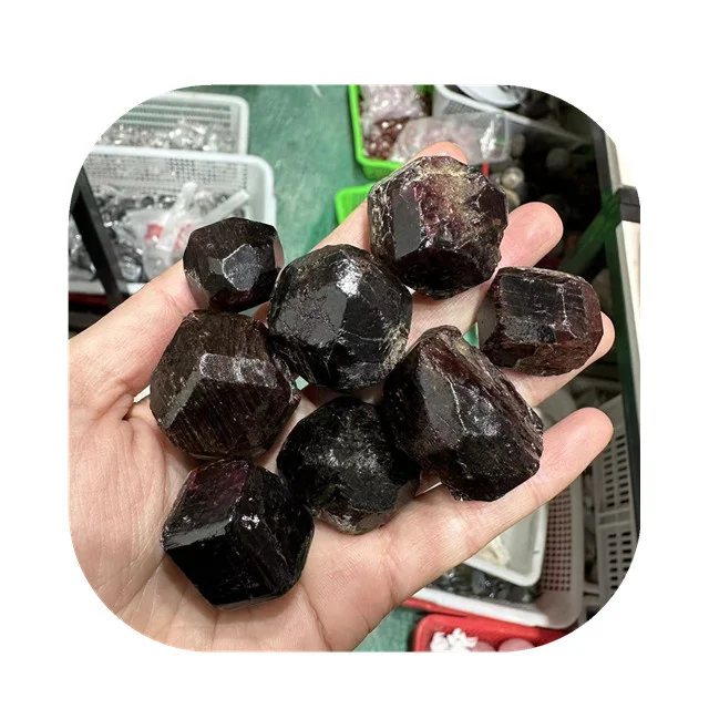 

New arrivals healing crystals raw gemstone natur red garnet rough stones for sale