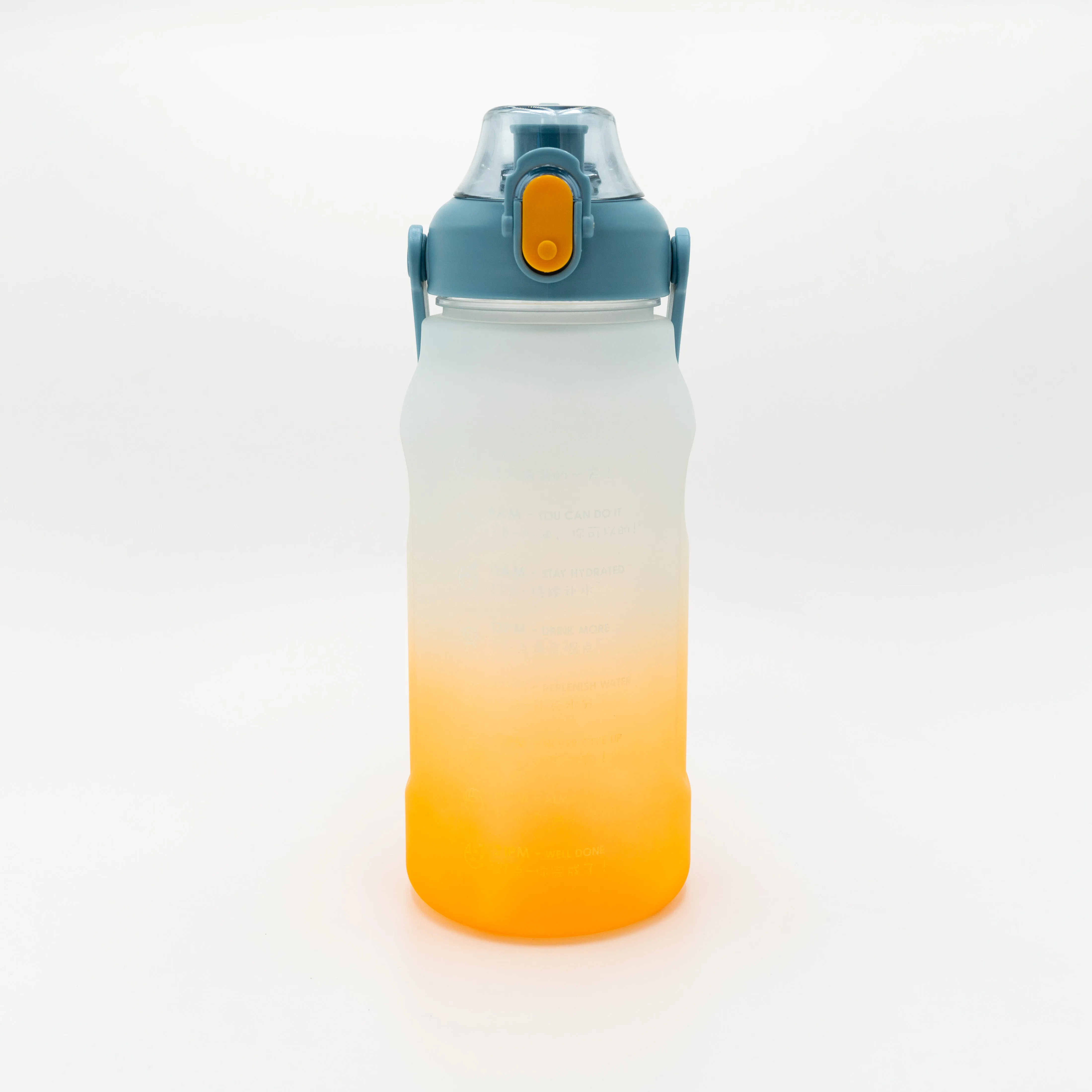 

Gradient motivational water bottle Color kettle frosted gradient cups  straw Sports outdoor fitness cup, Gradient color