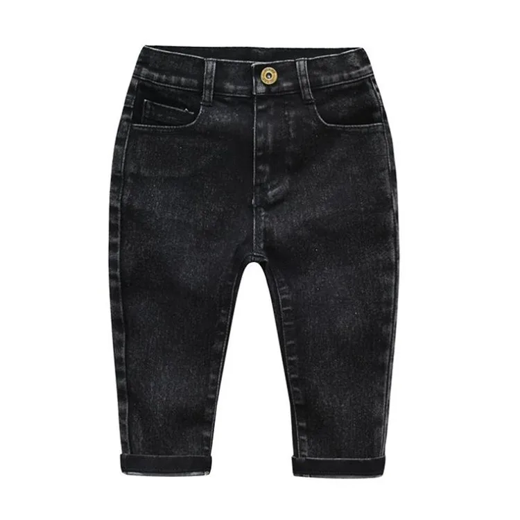 

Spring Autumn Alibaba Hot Selling Popular Stylish Cute Denim Straight High-stretch Kids Pants Girls In Wholesale, 2 colors