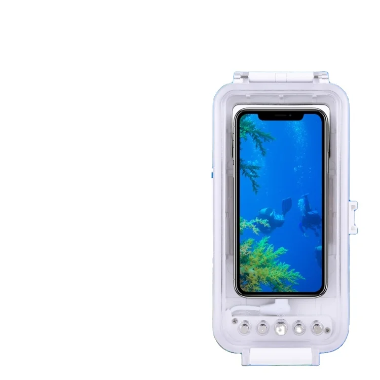 

PULUZ 45m Waterproof Diving Housing Photo Video Taking Underwater Universal Cover Case for iPhone 12, 11, X, 8 & 7, 6s, iOS 13.0