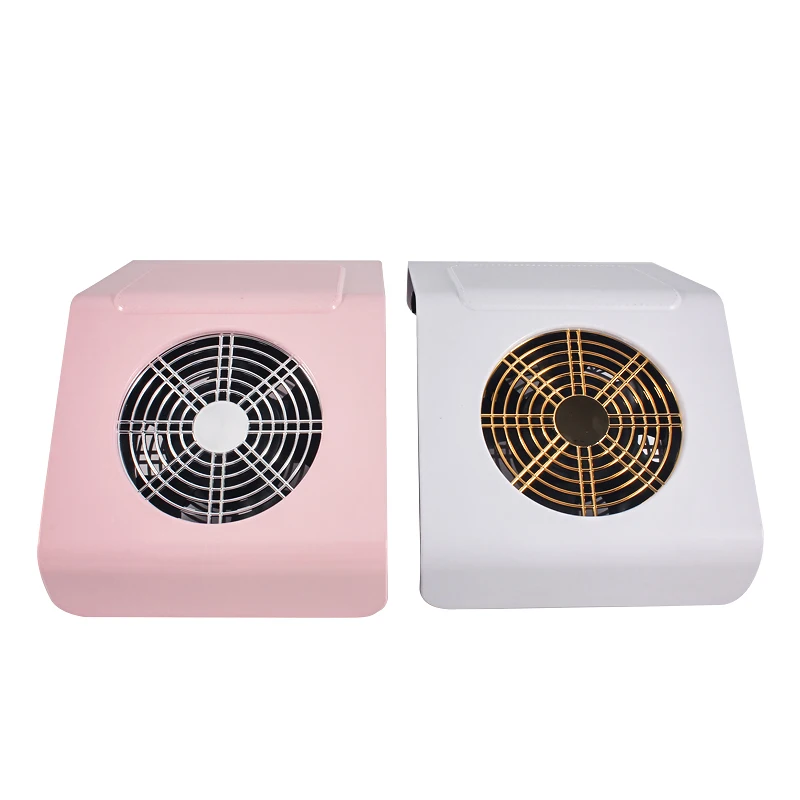 

858-2 Pro Nail Dust Suction Dust Collector Vacuum Cleaner Fan Manicure Machine Tools Nail Art Equipment Salon Tools, White