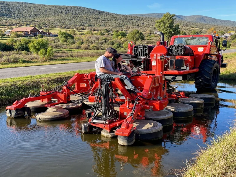 DIY hydroseeder machine rental setup