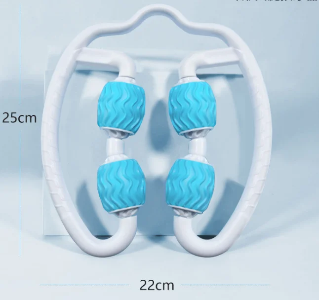
2020 Best selling neck massage tools hand massager roller ball body roll fitness equipment 4 abs roller wheel 