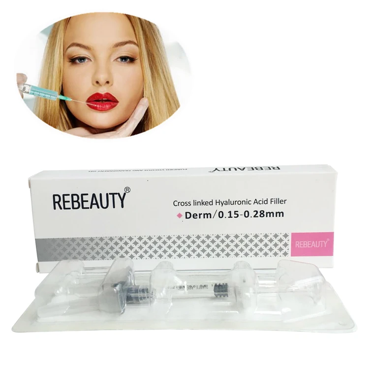 

Hot sale high quality dermal filler hyaluronic acid injection lips filler ha 1ml volume, Transparent