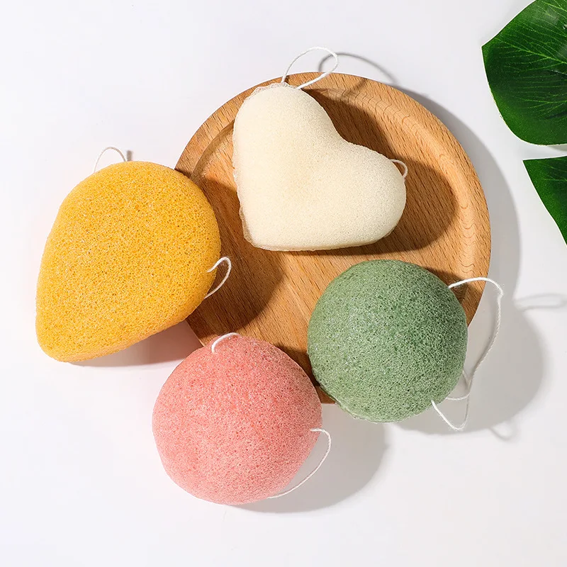 

Natural Organic Konjac Sponge Makeup Sponges Konjac Facial Puff Sponge for Hypoallergenic Cleaning