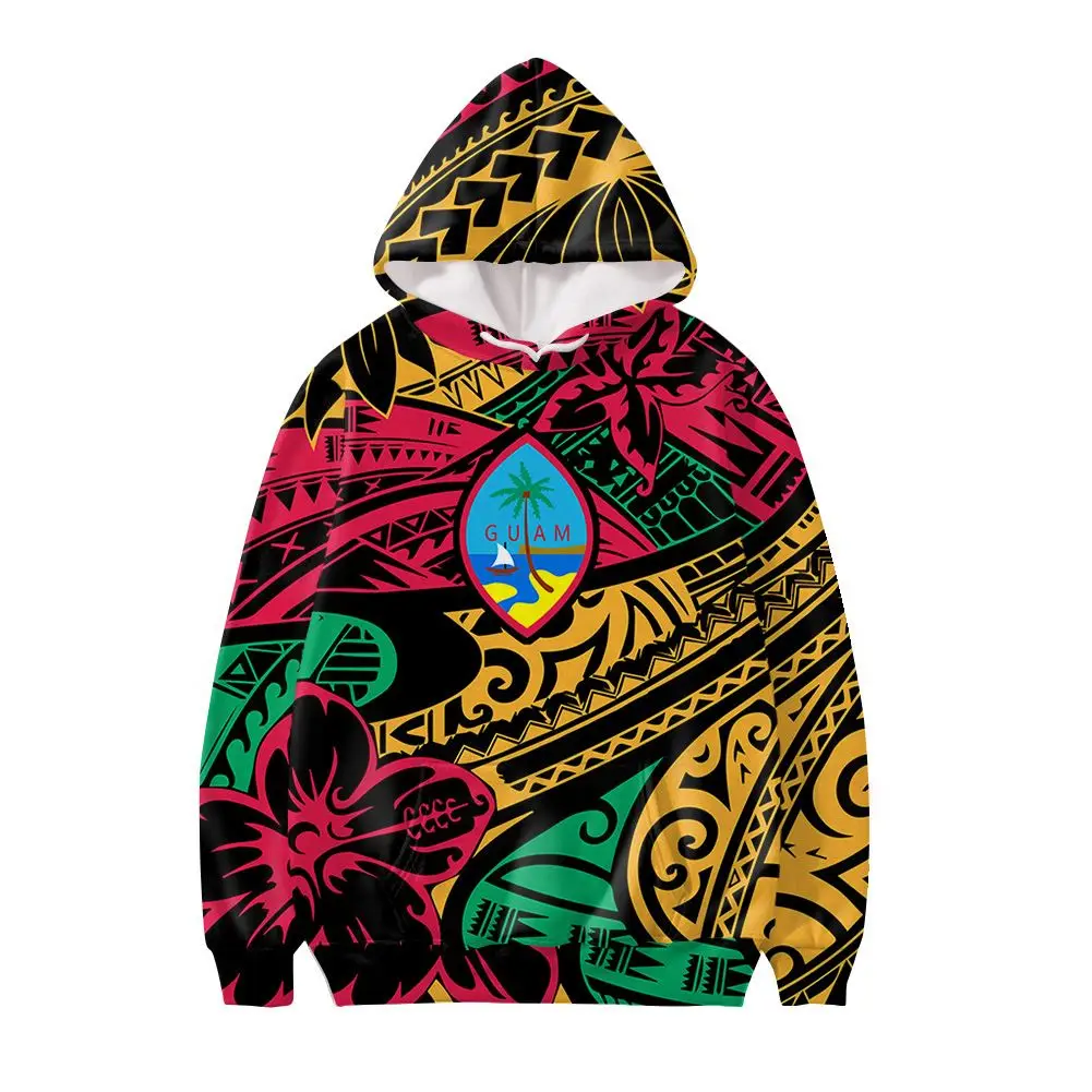 

Hot Sale Winter 500 Gsm Drop Shoulder Hoodie Polynesia Hoodies With Silk Hood, Red