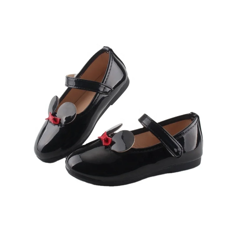 

Baby Girl Soft Shoes PU Patent Leather Flats For Girls Kids Little Children Casual Flats Size 21-30 Brand Shoes Cute