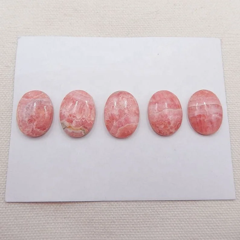 

Wholesale Jewelry 1 Piece Oval Cabochon Argentina Rhodochrosite Gemstone Cabochons For Jewelry Making, 20x15x6mm, 17.30g