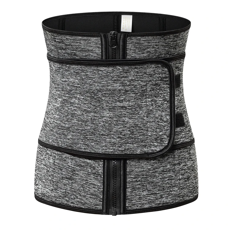 

Weight Loss Adjustable And Breathable Sweat waist support waist trainer Support Belt for shaping sports, Grey.black