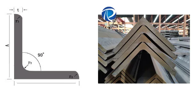 Hot Dipped Galvanized Iron Steel Angles Ss400 Standard Angle Bar 