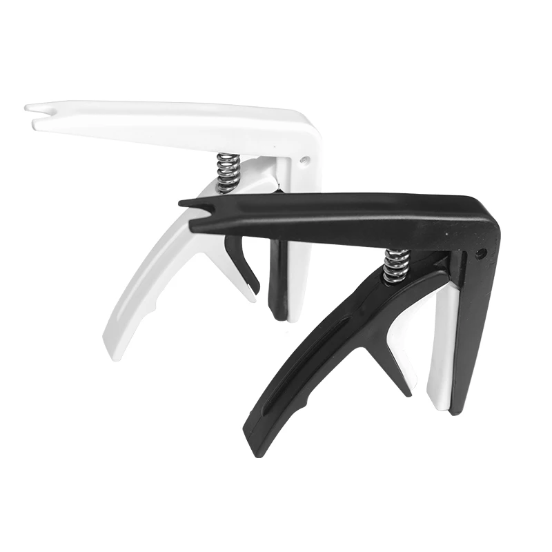 

ABS guitar capo for acoustic guitar OEM factory manufacturing, Black & white