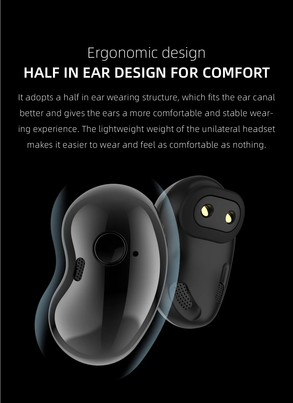 LCD Display Noise Cancelling Sports BT 5.1 Portable Earphone Wireless Earbuds S6 Plus - ANKUX.COM