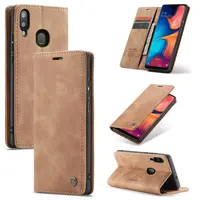 

CaseMe Retro Leather Tpu Flip Wallet Case Mobile Phone Bags For Samsung Note 10 plus A80 S10 S9 S8 Plus A50 A30 A40 A70 M10