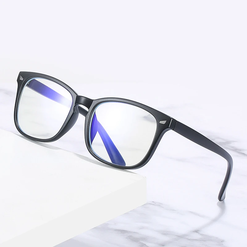 

5010 Wholesale Anti Blue-Ray Rectangle Eyeglasses Glasses 2021 Flat Lens Computer Protect Blue Light Blocking Glasses Eyewear