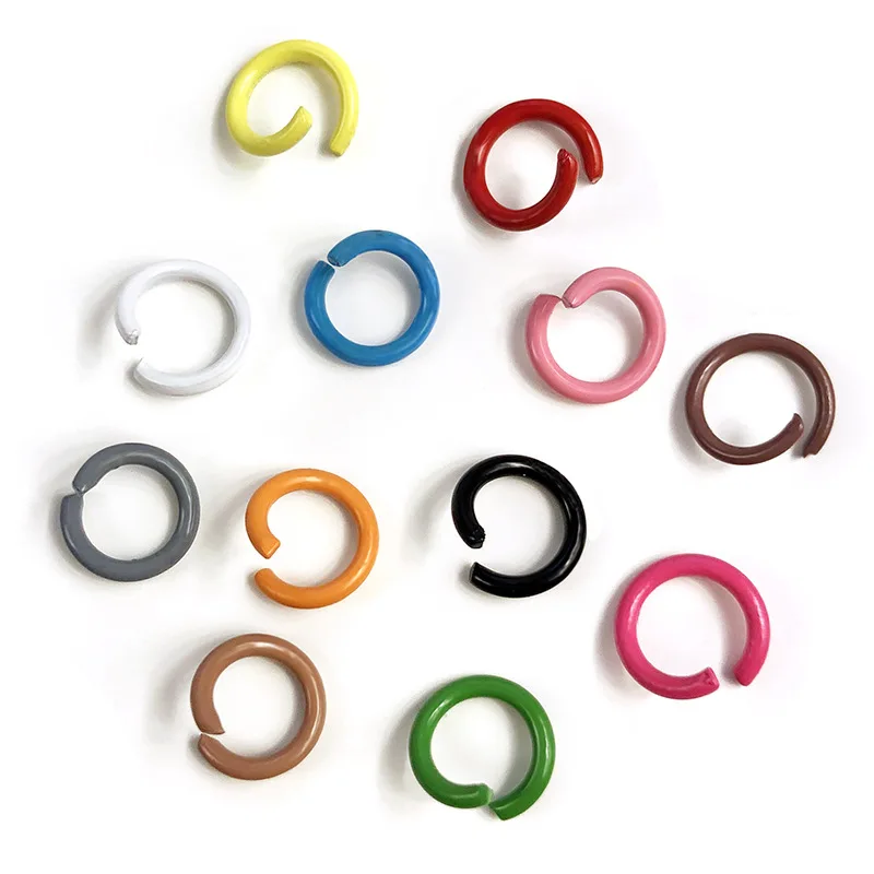 

Candy color DIY Open  Jewelry Finding Components Piano Baking Paint Jump Ring