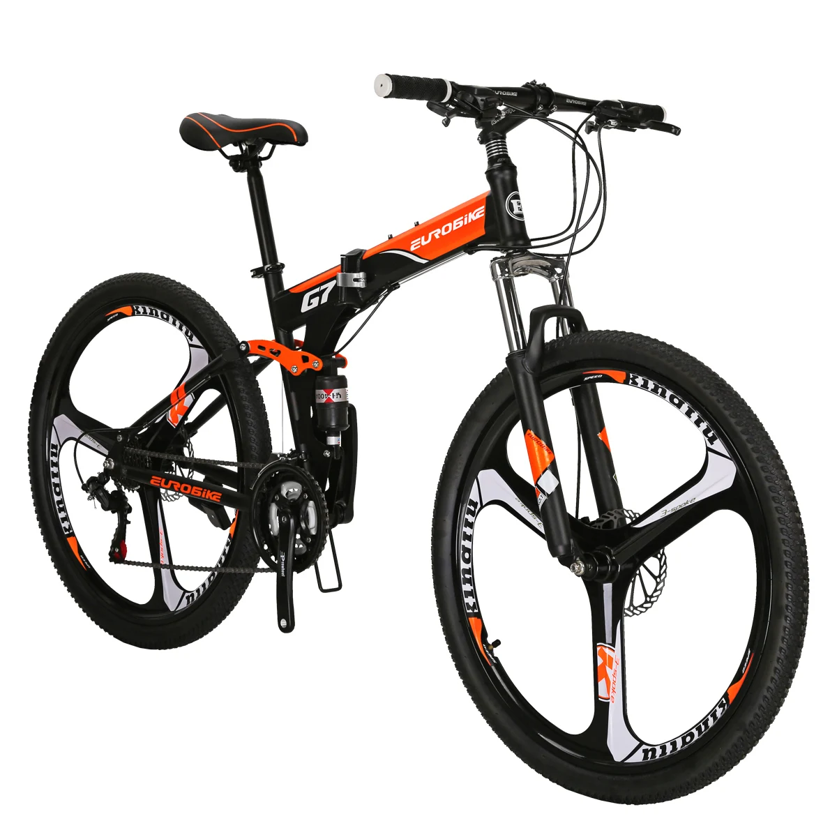 

Eurobike Folding MTB G7 27.5 inches bicic dual suspension mountain bike Shi mano groupset 21 speed MTB bicycle frames in stock