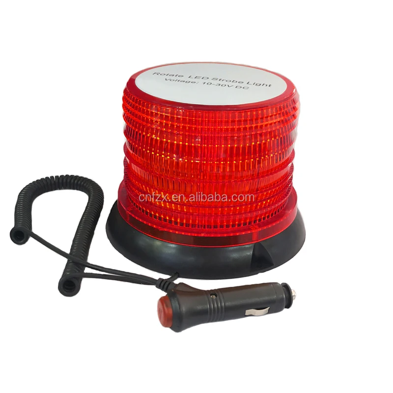 Red car flashing lamp two model flashing and strobe 72LED with cigarette lighter Auto warning light