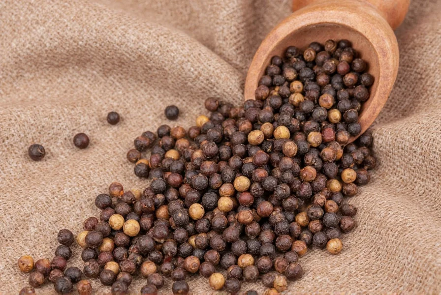 Pepper bowl with different peppercorns