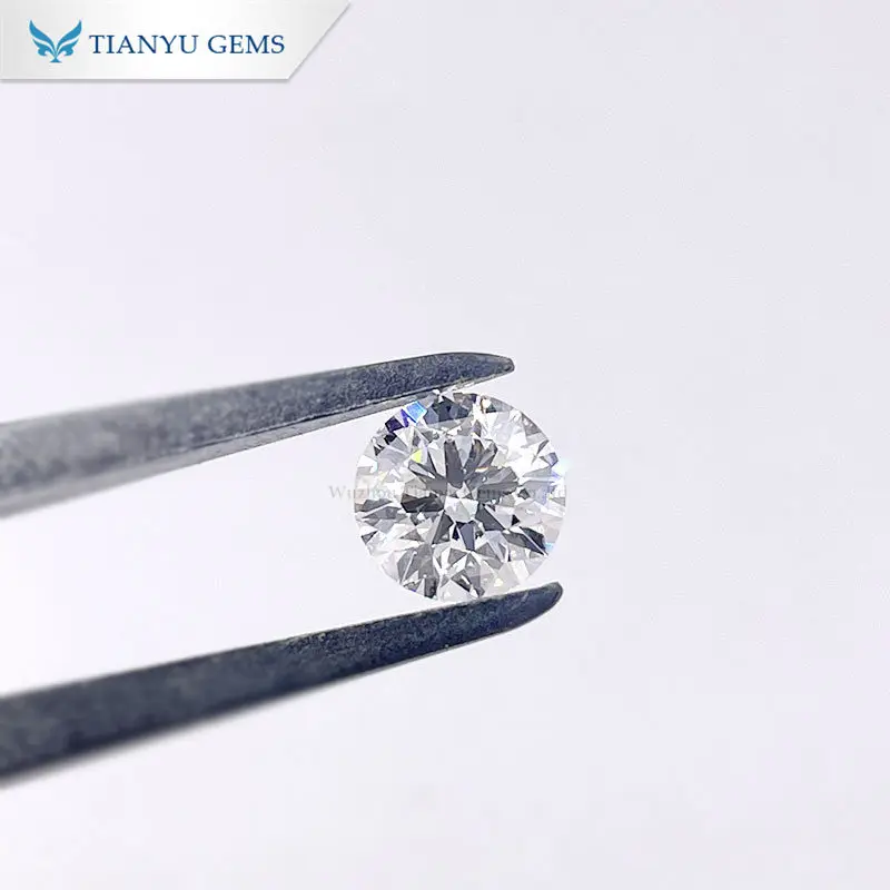 

1.08 CTW F SI1 Round CVD Diamond Instock For Women enagagement Ring Customization