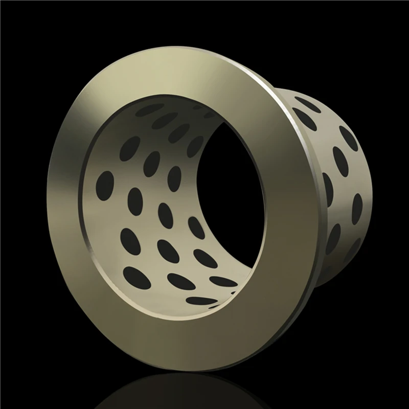 
SANLONG Oilless Copper Bearing Flange Brass Cast Bronze Sleeve Bushings MPFZ6-15 16x2/10x6x15mm Flange Bushing Copper Bush 