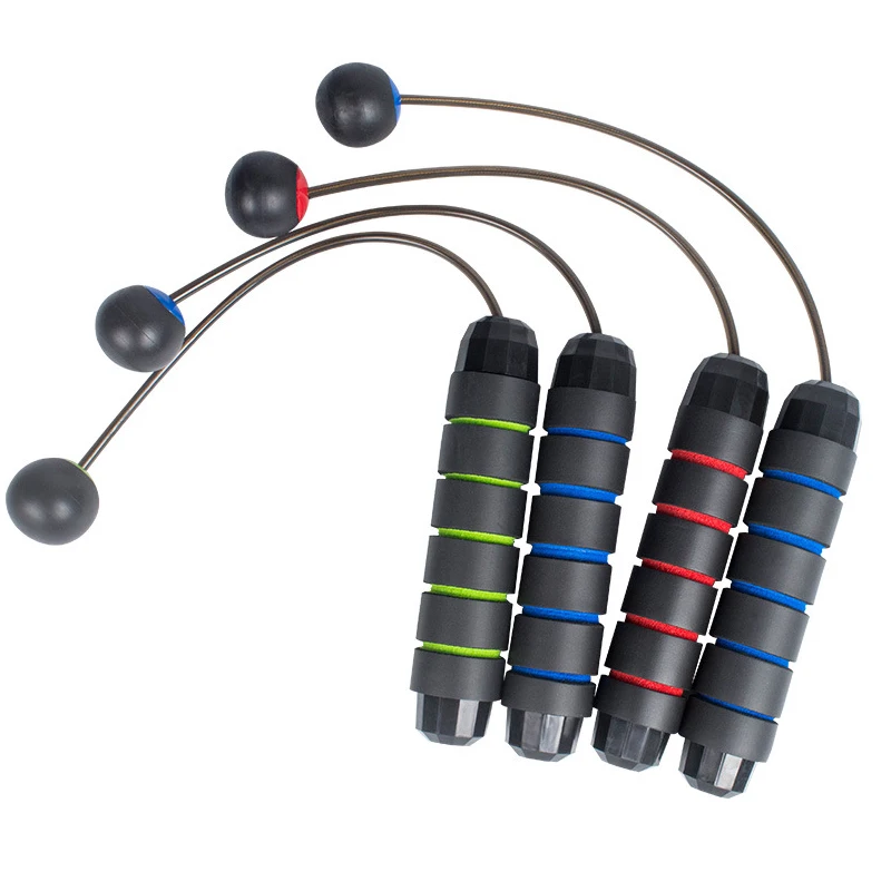 

Cheap Hot Selling Indoor Sports Products PVC Jump Rope Sponge Handle High Speed Cordless Jump Rope Custom Adjustable Jump Rope, 4 colors
