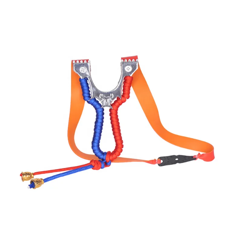 

SPG archery lightweight hunting catapult sports elastic Chinese slingshot catapult, Red and blue