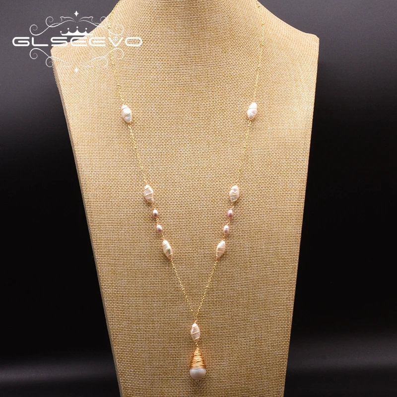 

Natural Fresh Water White Pearl Long Pendant Necklace For Women Girl Lovers' Engagement Gift earrings bulk