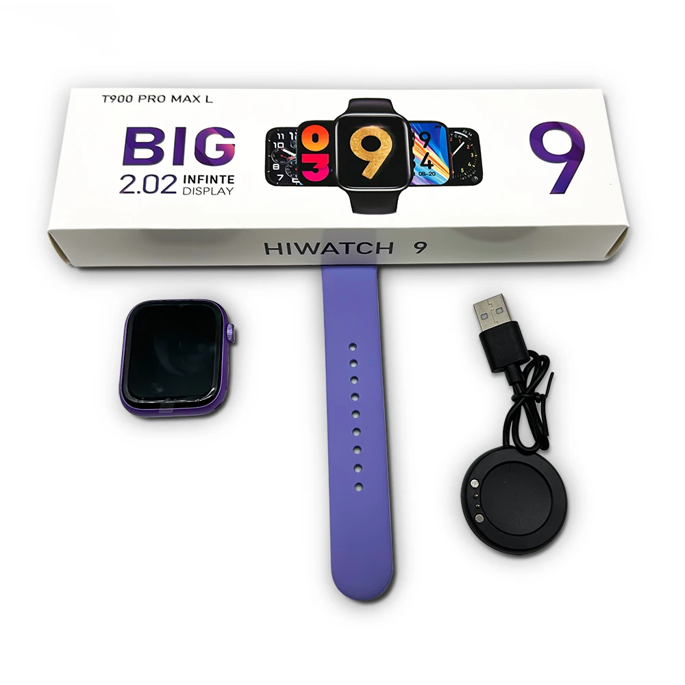 

2023 Latest Watch T900 Pro Max L Series 9 New design 2.02 inch bt call smart watch PK Smart Watch T900Pro Max L Serie 8