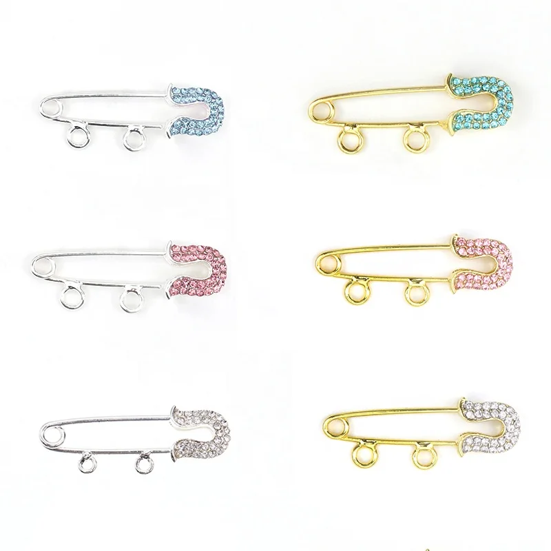 Silver small pin 4cm 2 loops p