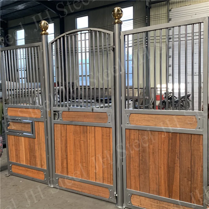 

Custom-made Horse Stable Building Material Prefabricated Stalls Various Wood Fill Options, Optional