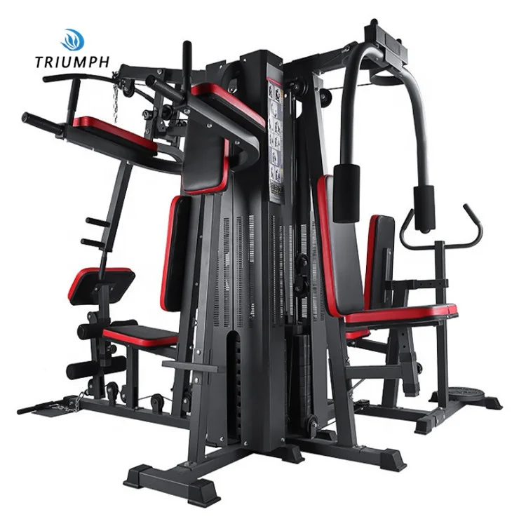 

Multi exercise fitness handles common home custom machines indoor names with images weight pulldown commercial gym equipment, Black