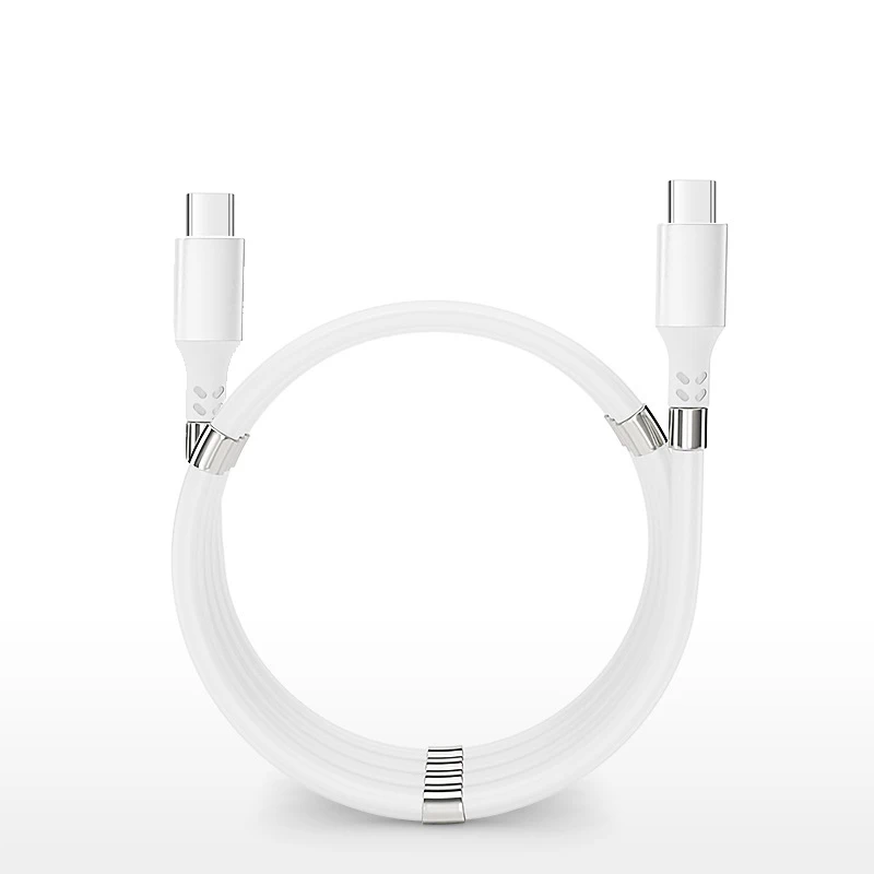 

Portable Easy Coil Magnetic Charging Cable Supercalla Cable with Magnet Collapsible Data Cable Micro USB