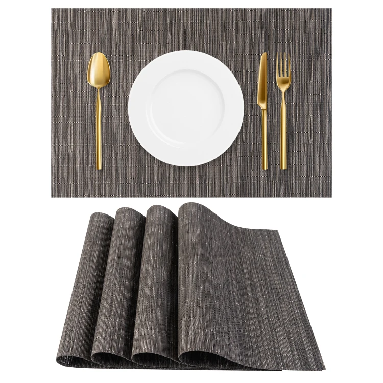 

Luxury PVC Woven Placemat Water Proof Dinning Table Place Mat