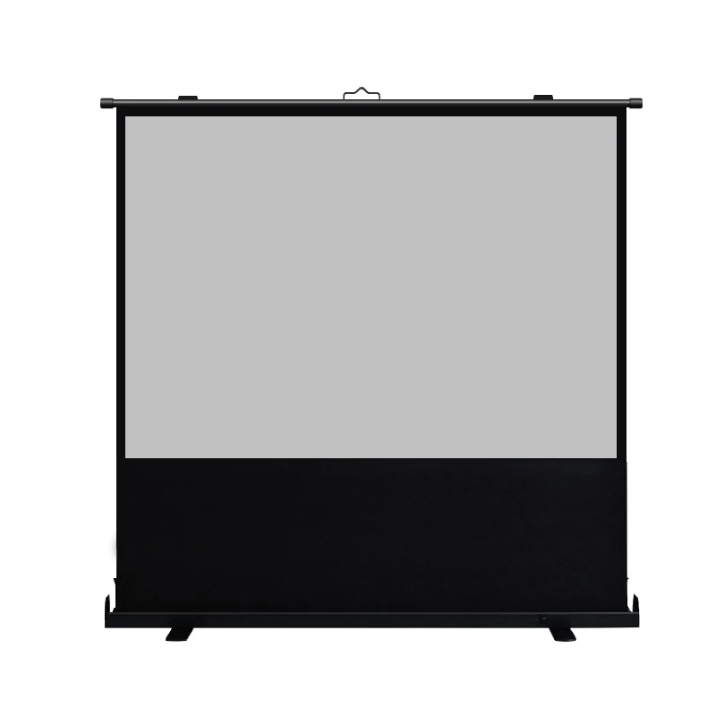 

2021 High Quality Floor Stand Projection Screen White  Pull Up Pvc Projection Screen
