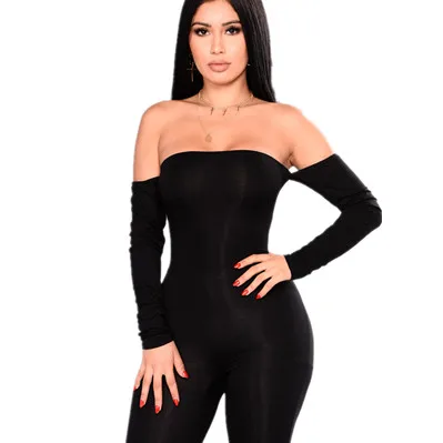 

Bny7051 Women Summer Jumpsuits Solid Color Sexy Fashion Casual For Long Sleeve