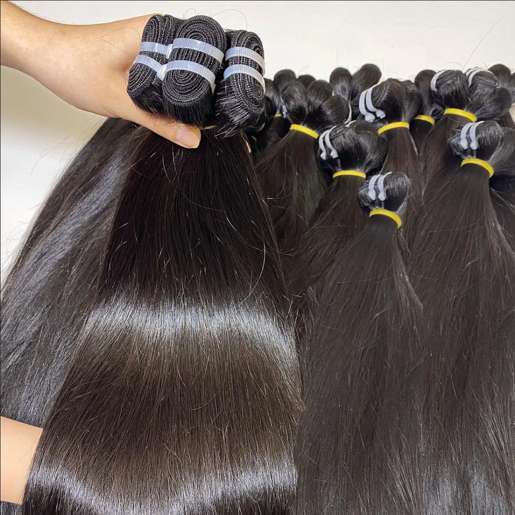 Wholesale Single Donor Unprocessed Double Drown Bone Straight Raw Vietnamese Hair Vendor