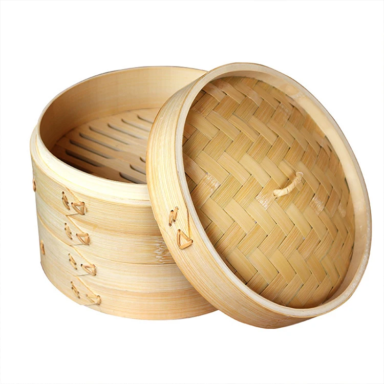 

Hot selling Eco-friendsly wholesale bamboo rice steamer food steamer, Natural color