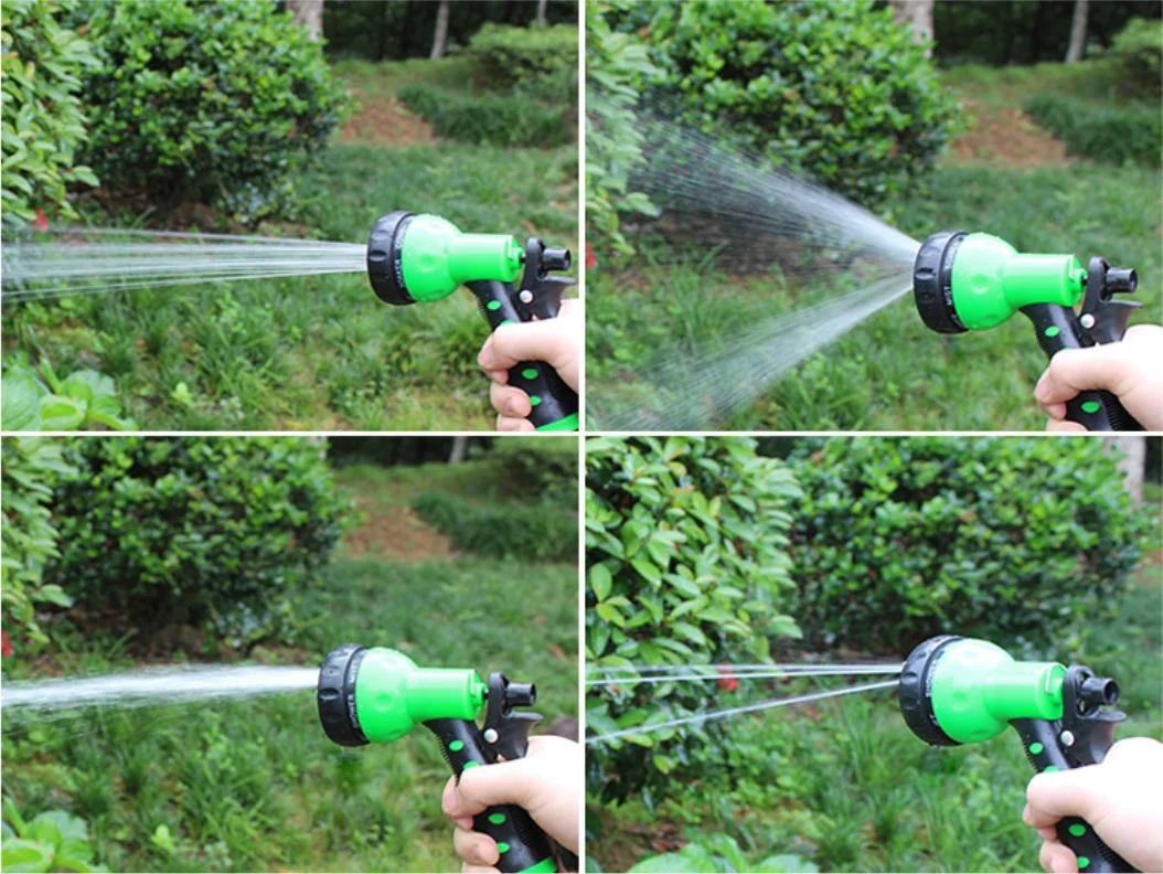 Garden Hose Spray Nozzle Coiled Spiral Car Washing Cleaning Watering Equipment 
