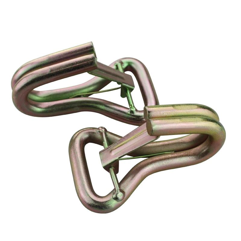 2" Yellow Galvanized Double J Hook With Keeper Buy J Hook,Wire J Hook