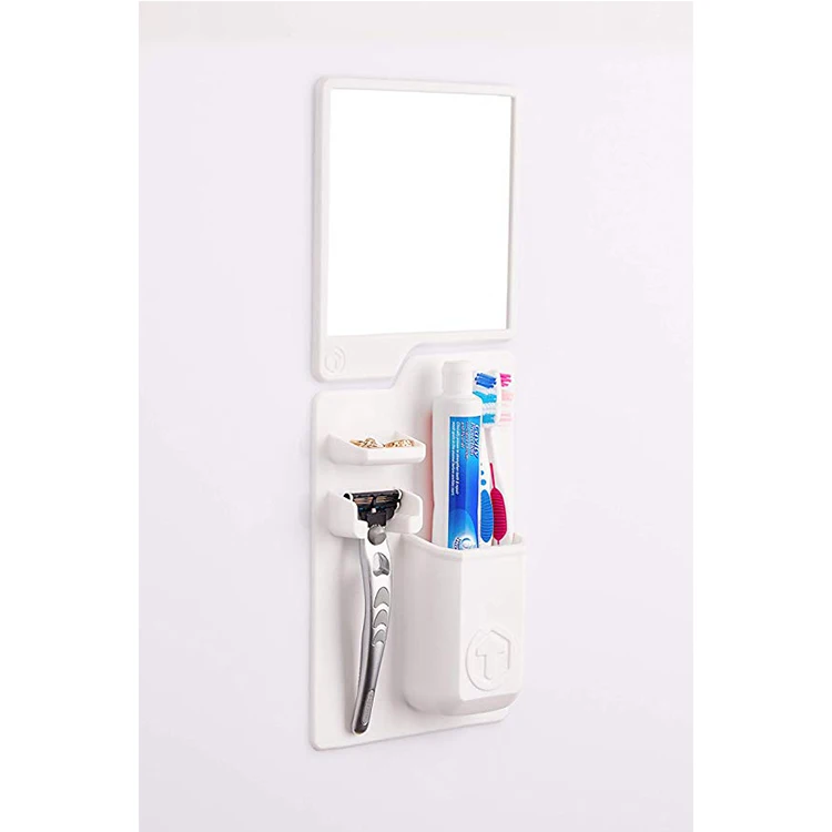 
High Quality Reusable Silicone Waterproof Toothbrush Holder Silicone Razor Holder For Bathroom 