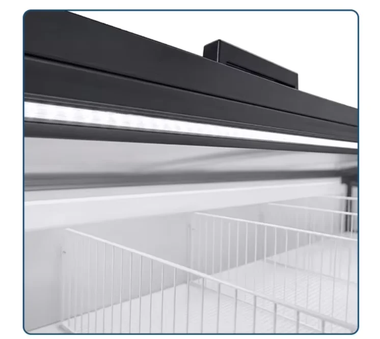 Food Display Island Freezer, 1100L, 220 V, Stainless Steel - detail 26
