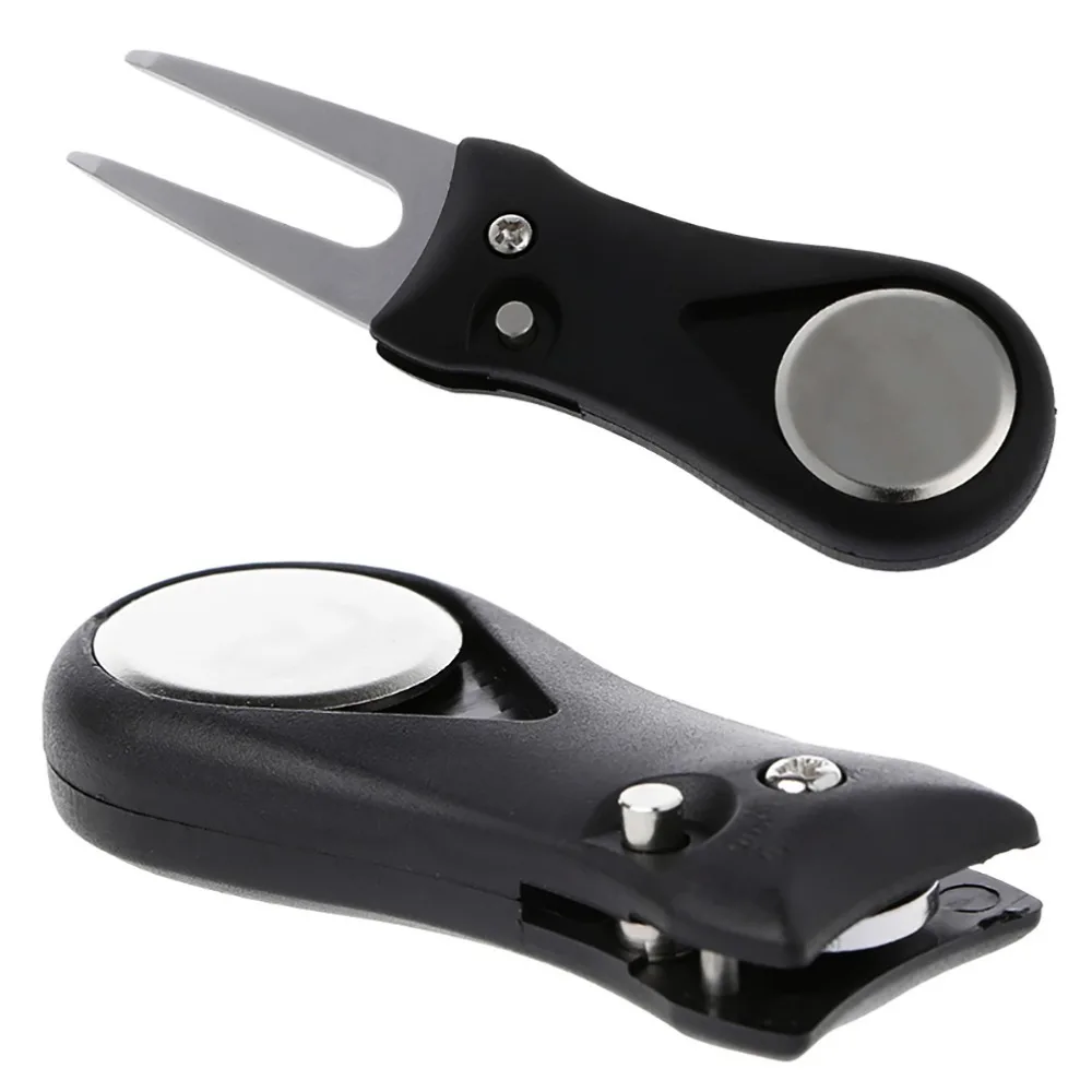 

2021 Hot selling Golf divot tool with ball marker Magnetic Divot Repair Tool