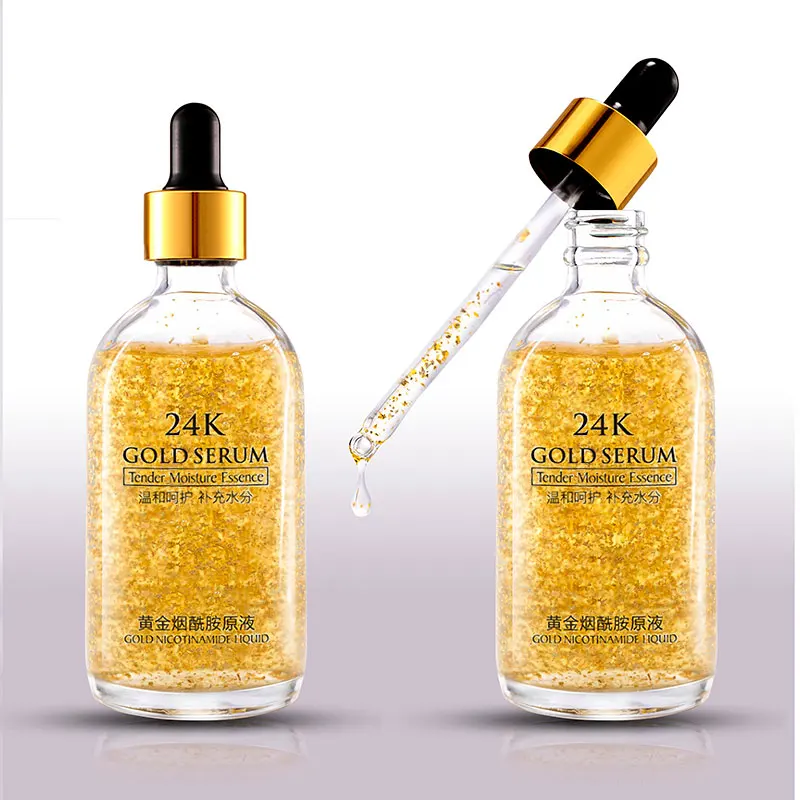 

Private label Facial Collagen Moisturizing Essence Firming Anti-aging Anti-wrinkles 24K Gold serum