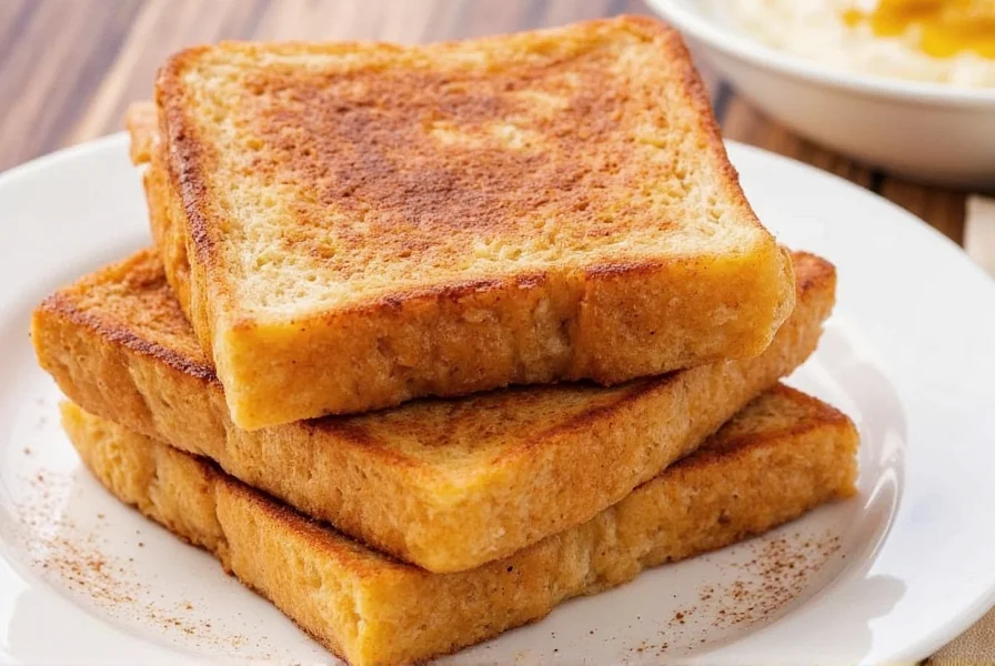 Perfectly golden cinnamon toast with melted sugar glaze